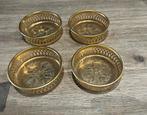 4 x Scandia schaaltjes - verguld - vintage - jaren ‘80, Ophalen of Verzenden, Zo goed als nieuw