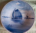 Wandbord Delfts Blauw, antiek, Ophalen of Verzenden