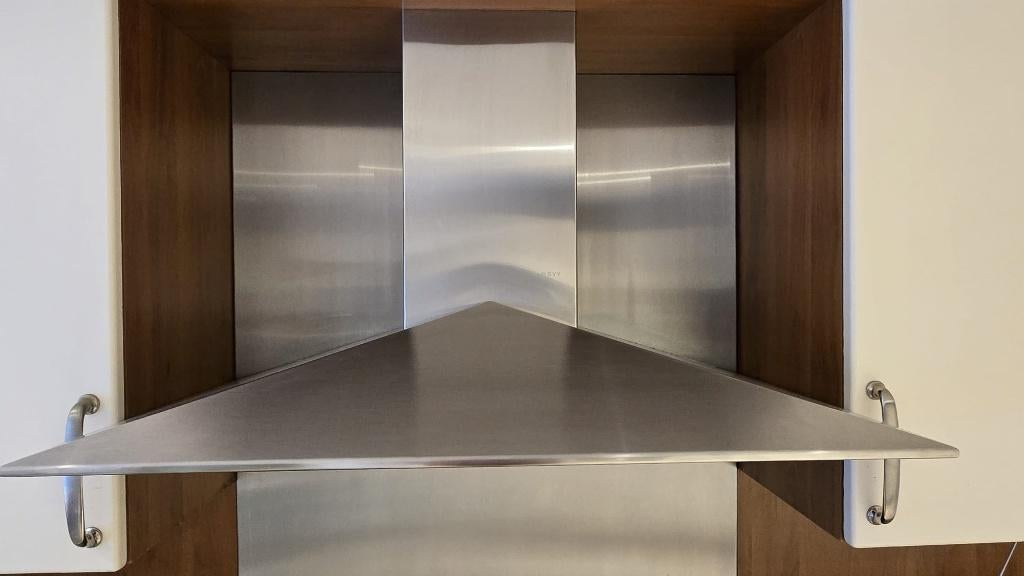 Novy dampkap inox, Elektronische apparatuur, Afzuigkappen, Gebruikt, Vrijstaand, Wandschouwkap, 400 tot 600 m³ per uur, Motor