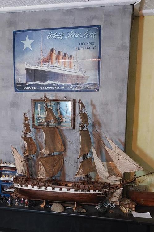 Frégate Uss Constellation (1798) maquette en bois, Hobby en Vrije tijd, Modelbouw | Boten en Schepen, Zo goed als nieuw, Ophalen of Verzenden