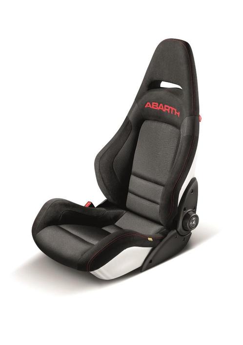 Siège conducteur Sabelt Corsa cuir-alcantara pour Abarth, Auto's, Abarth, Particulier, Airbags, Sportstoelen, Rood, Zwart, Alcantara
