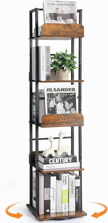 Bibliothèque tournante à 5 niveaux | LIVRAISON GRATUITE, Neuf, -, -, BIKONEY