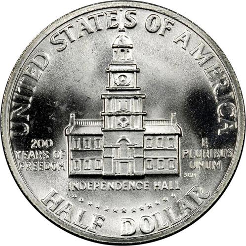 Pièce d'argent du bicentenaire « Kennedy Half Dollar » 1776, Timbres & Monnaies, Monnaies | Amérique, Monnaie en vrac, Amérique du Nord