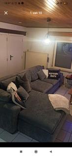 Grijze suede zetel te koop, Huis en Inrichting, Ophalen