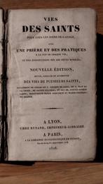 VIES DES SAINTS, Une prière et des pratiques, Rusand, 1828, Ophalen