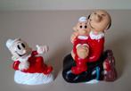 2 Vintage 'Popeye' figurines Olive en Swee' Pea, Ophalen of Verzenden, Zo goed als nieuw