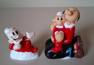 2 Vintage 'Popeye' figurines Olive en Swee' Pea beschikbaar voor biedingen
