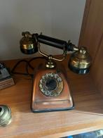 Oude koperen telefoon, Telecommunicatie, Vaste telefoons | Niet Draadloos, Ophalen of Verzenden, Gebruikt