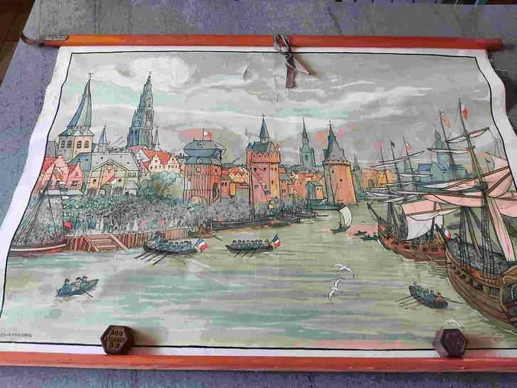 Antwerpen Schelde Scheepvaart Frankrijk France Vloot Schip, Antiek en Kunst, Curiosa en Brocante, Verzenden