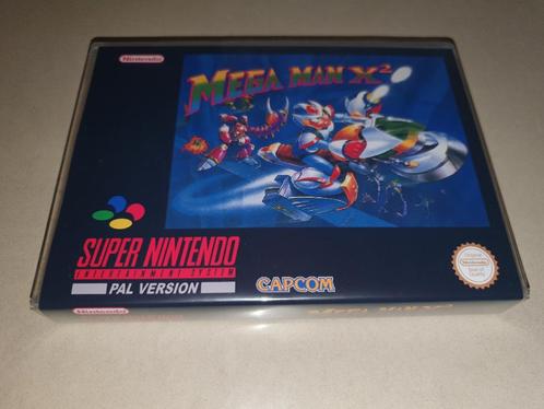 Mega Man X2 SNES Game Case, Games en Spelcomputers, Games | Nintendo Super NES, Zo goed als nieuw, Verzenden