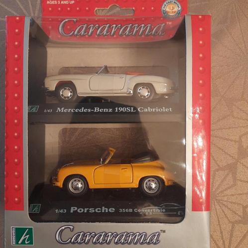 PORSCHE 356B Cabriolet + MERCEDES 190SL *NOUVEAU*, Hobby & Loisirs créatifs, Voitures miniatures | 1:43, Neuf, Voiture, Autres marques