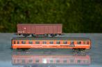 HO fleischmann + piko-car SNCB+ baanreinigingswagen, Verzenden, Zo goed als nieuw, Wagon, Fleischmann