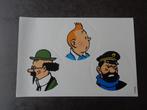 Tintin : 3 autocollants, 3 timbres et une bague de cigare, Enlèvement
