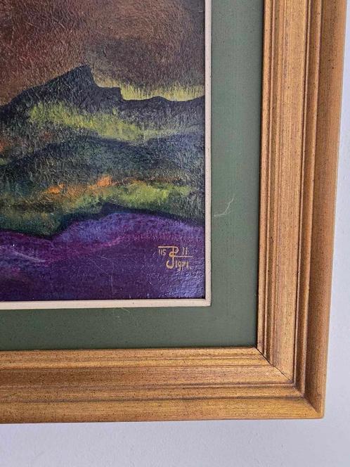 Peter de Glas olieverf op paneel 1971, Antiek en Kunst, Kunst | Schilderijen | Abstract, Ophalen