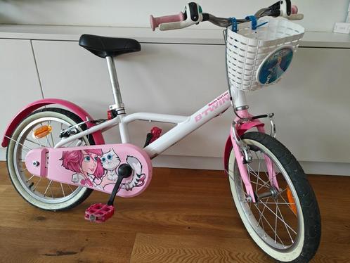 Kinderfiets 16 inch Decathlon Btwin Docto Girl 500, Vélos & Vélomoteurs, Vélos | Filles, Utilisé, 16 pouces, Frein à main, Enlèvement