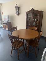 Ronde tafel met 4 stoelen, Antiek en Kunst, Antiek | Meubels | Tafels, Ophalen