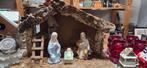 Vintage kerststal met stenen figuren, Ophalen
