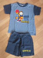 blauw zomerpyjama van Garfield T-shirt met short, Enlèvement ou Envoi, Utilisé, Garçon, Vêtements de nuit ou Sous-vêtements