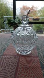 Mooie kleine glazen bonbonnière met deksel, Antiek en Kunst, Ophalen