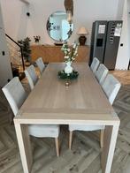 Eettafel + 6 stoelen, Huis en Inrichting, Complete eetkamers, Ophalen, Zo goed als nieuw, 4 tot 6 stoelen