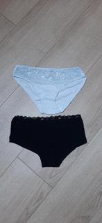 Set 2 slips met kant maat S, Kleding | Dames, Geen, Ophalen of Verzenden, Overige kleuren, Slip