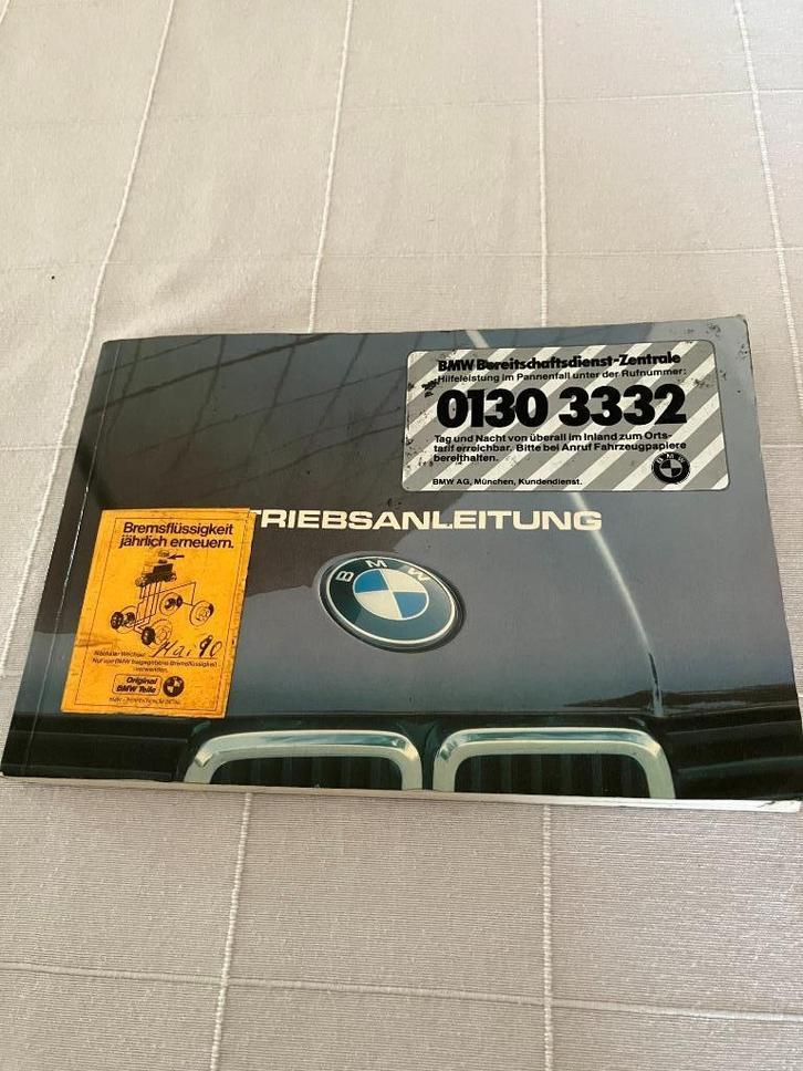 Instructieboekje BMW E30 VVFL, Auto diversen, Handleidingen en Instructieboekjes, Ophalen of Verzenden