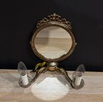 Oude spiegel met kaars lamp, Antiek en Kunst, Ophalen of Verzenden, Ovaal