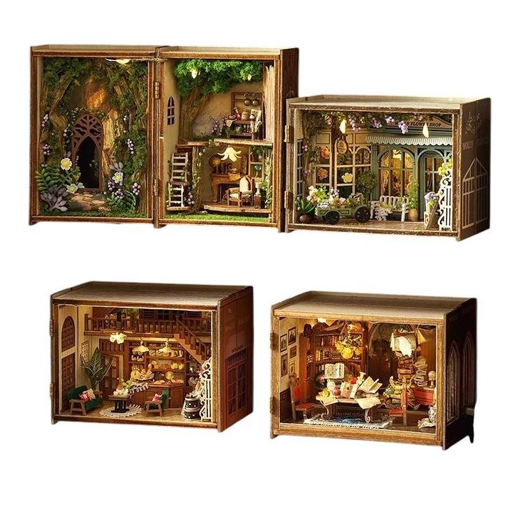 Poppenhuis 3D Meubels en Verlichting - Houten Handwerk, Hobby en Vrije tijd, Denksport en Puzzels