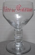 Oud bierglas 'Bière des Carmes', Ophalen of Verzenden, Gebruikt, Glas of Glazen, Overige merken