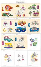 Diddl rolstickers WG-reeks, Collections, Diddl, Enlèvement ou Envoi, Diddl, Comme neuf, Papier, Carte ou Papeterie