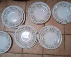 6 soepborden en 4 platte borden, bloemmotief, Ophalen of Verzenden, Bord(en)