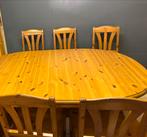 Tafel met 8 stoelen, Huis en Inrichting, Tafels | Eettafels, Ophalen, Gebruikt, 50 tot 100 cm, Vijf personen of meer