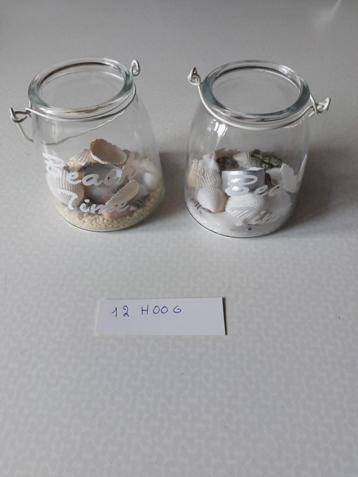 Decoratie Bokaal 2 stuks 3€ boot 1 €Glas schelp 2 stuks 3€ beschikbaar voor biedingen