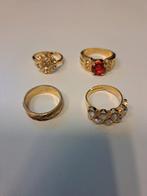 4 damesringen. €10 per ring. €40 voor 4 ringen. Wijnoogst, Handtassen en Accessoires, Ringen, Ophalen of Verzenden, Zo goed als nieuw