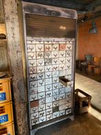 Ijzeren ladekast met ‘roldeur’ ,vintage., Huis en Inrichting, Kasten | Roldeurkasten en Archiefkasten, Ophalen, Gebruikt, 200 cm of meer