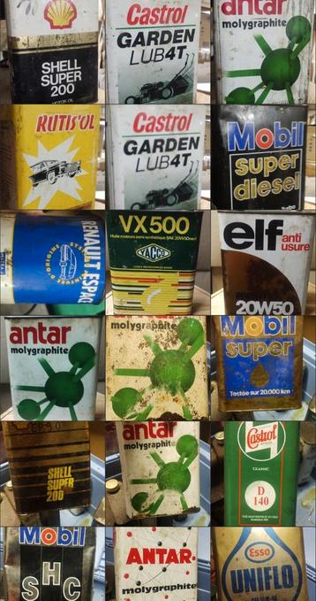 Groot lot 50 olieblikken, Verzamelen, Merken en Reclamevoorwerpen, .., Gebruikt, ..., .