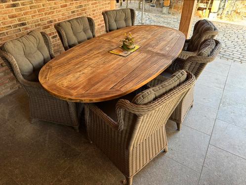 6 prachtige luxe lounge relax tuinstoelen house en garden, Tuin en Terras, Tuinstoelen, Zo goed als nieuw, Wicker, Ophalen