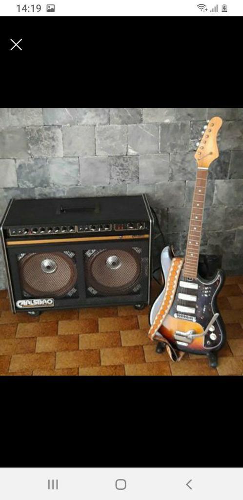 Ampli guitare " carsbro" avec guitare des années 60, Musique & Instruments, Amplis | Basse & Guitare, Comme neuf, Guitare, Enlèvement