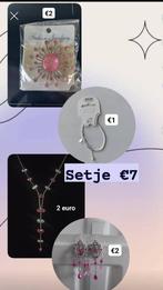 Setje juweeltjes, Handtassen en Accessoires, Kettingen, Ophalen of Verzenden, Nieuw, Overige kleuren, Overige materialen