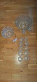 Vintage Jaren 70 Sangria bowl set met 12 identieke glazen, Nieuw, Ophalen of Verzenden