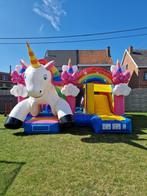 springkasteel unicorn te koop incl btw, Ophalen of Verzenden, Zo goed als nieuw