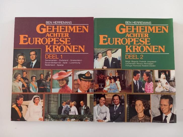 2x livre Secrets derrière les couronnes européennes Royauté, Collections, Maisons royales & Noblesse, Comme neuf, Magazine ou livre