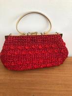Retro handtas in raffia - made in Italy, Handtassen en Accessoires, Tassen | Damestassen, Ophalen, Zo goed als nieuw, Handtas