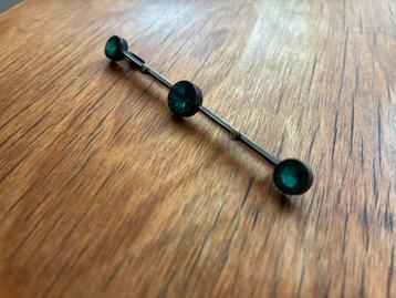 Mooie grote zilveren art deco broche beschikbaar voor biedingen