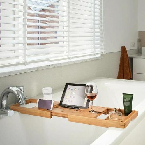 Verstelbare Bamboe Bad Lade, Huis en Inrichting, Badkamer | Badtextiel en Accessoires