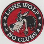 Lone Wolf No Club stoffen opstrijk patch embleem #8, Motoren, Verzenden