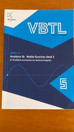VBTL 5 - leerboek Analyse 1b: reële functies (D-Economie en, Enlèvement, Néerlandais