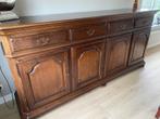 Massief eiken buffetkast en barkast, Ophalen, Gebruikt, Eikenhout