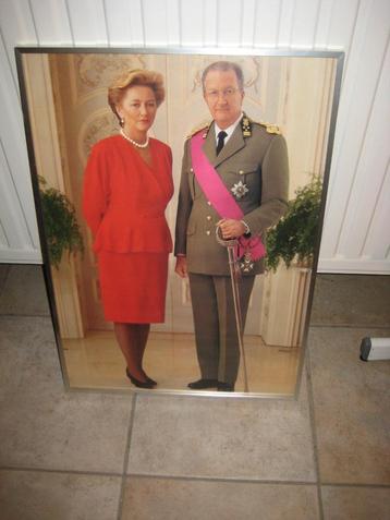 Staatsportret Koning Albert II en koningin Paola