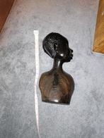 Statuette africaine en ébène 14 cm 1950-1960, Maison & Meubles, Enlèvement ou Envoi